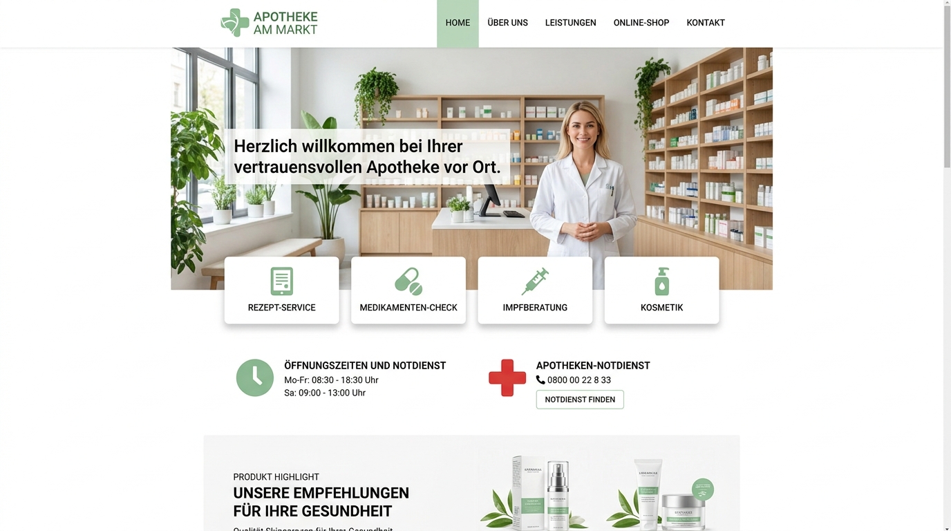 Rathaus-Apotheke Mockup-Vorschau