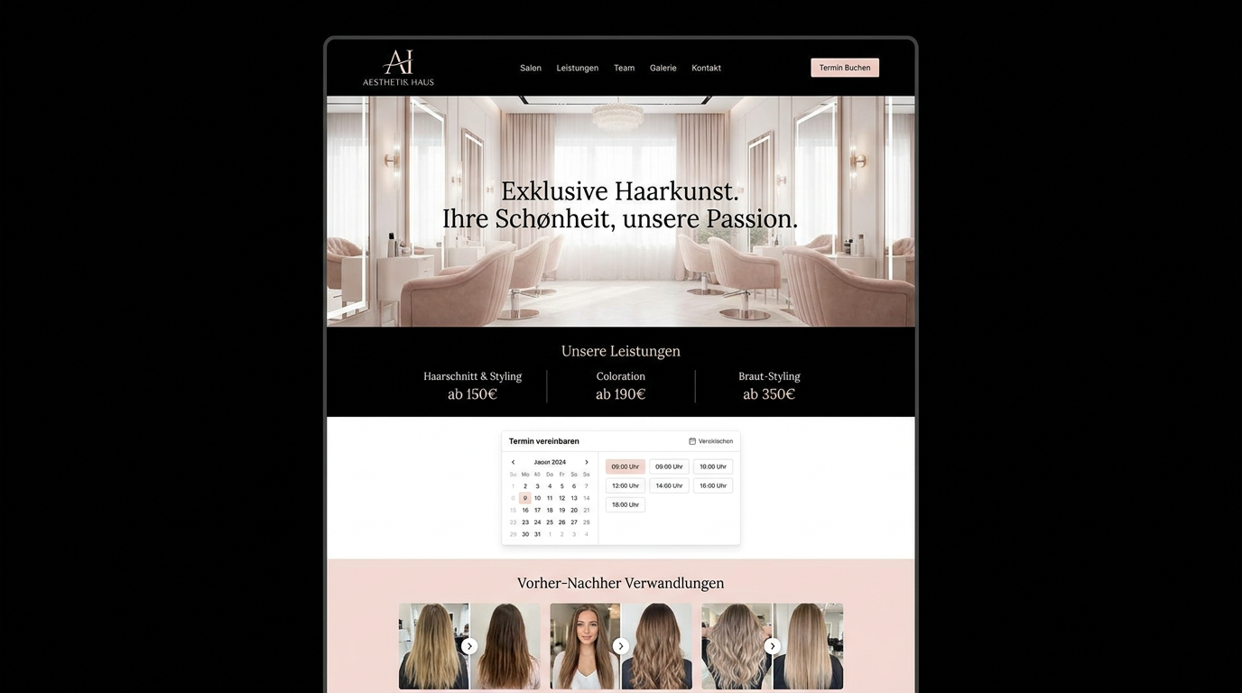Salon Lumière Mockup-Vorschau