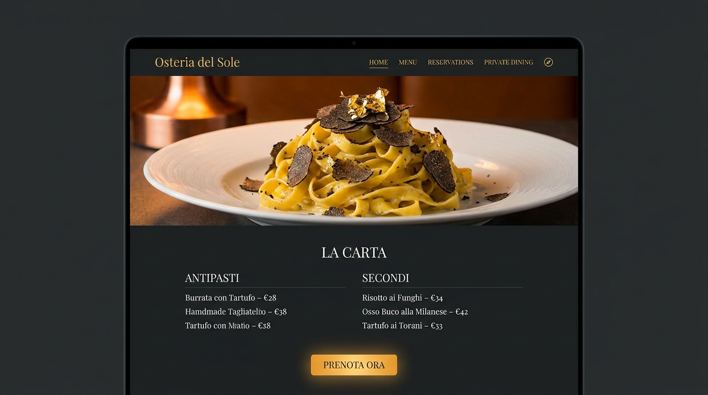 Trattoria Bellini Mockup