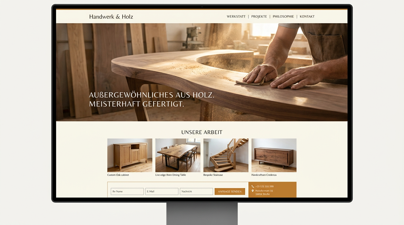 Schreinerei Hagedorn Mockup