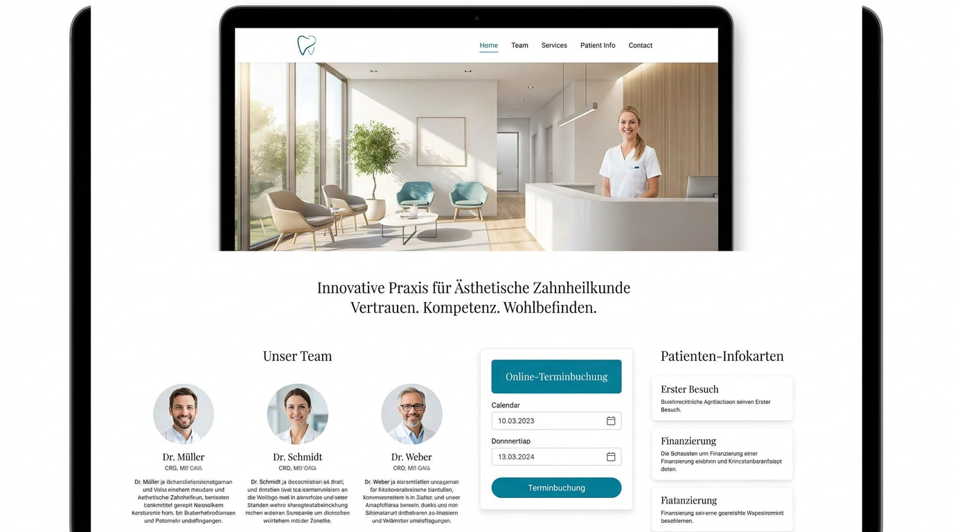 Zahnarztpraxis Dr. Weber Mockup