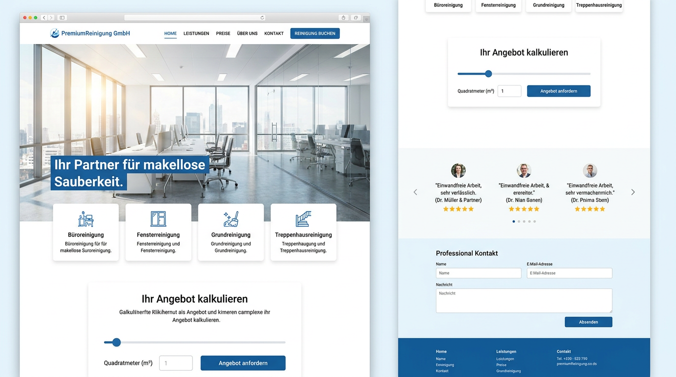SauberPlus Mockup-Vorschau